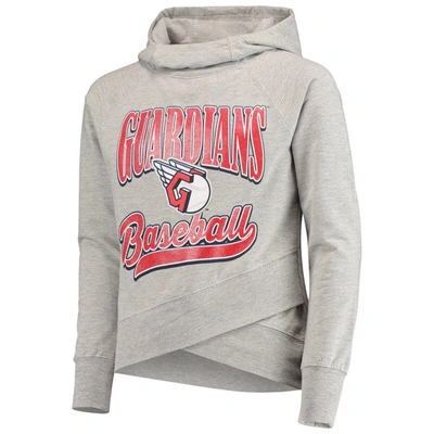 Shop Outerstuff Youth Heathered Gray Cleveland Guardians America's Team Pullover Hoodie In Heather Gray