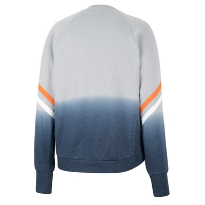 Shop Colosseum Gray Auburn Tigers Cue Cards Dip-dye Raglan Pullover Sweatshirt