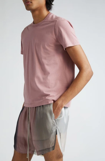 Shop Rick Owens Level T-shirt In Dusty Pink