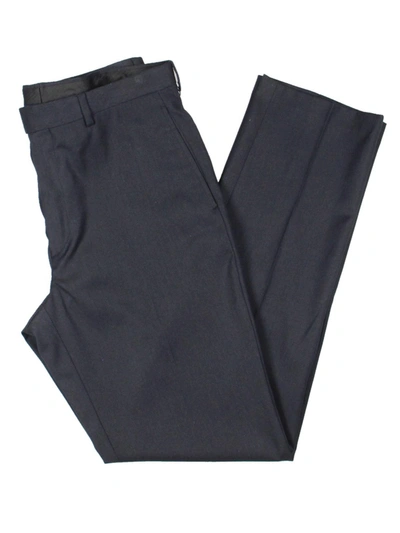 Shop Lauren Ralph Lauren Mens Classic Fit Business Dress Pants In Blue