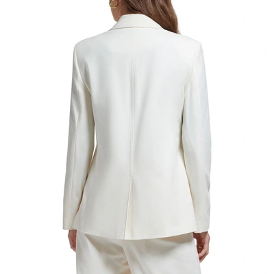Shop Dkny Womens Notch Collar Suit Separate One-button Blazer In White