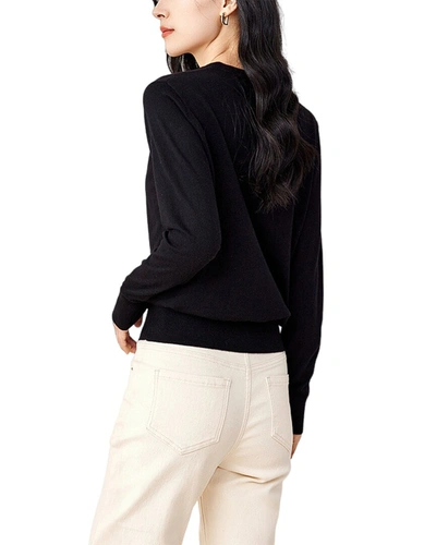 Shop Ounixue Wool-blend Sweater In Black