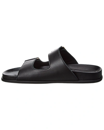 Shop Jimmy Choo Fayence Leather Sandal In Black