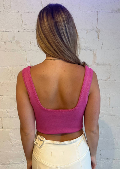 Shop Le Lis Laura Knit Tank In Pink