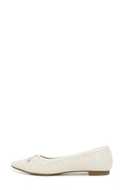 Shop Esprit Phoenix Pointed Toe Flat In Off White