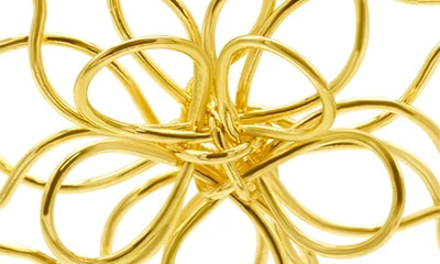 Adornia Wire Flower Drop Earrings In Gold