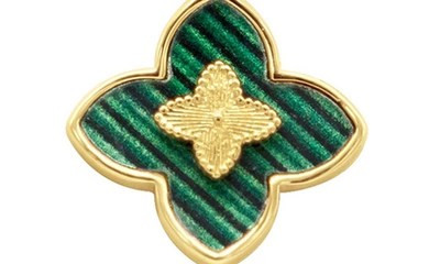 Adornia Clover Enamel Pendant Neckace In Green
