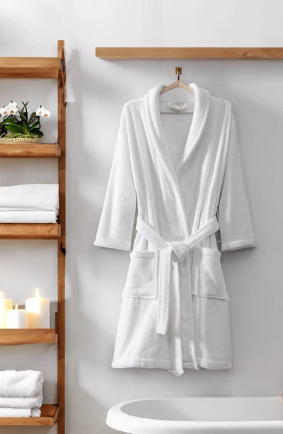 Shop Pure Parima Egyptian Cotton Terry Bathrobe In White