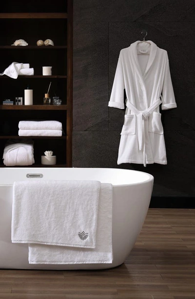 Pure Parima Egyptian Cotton Terry Bathrobe In White