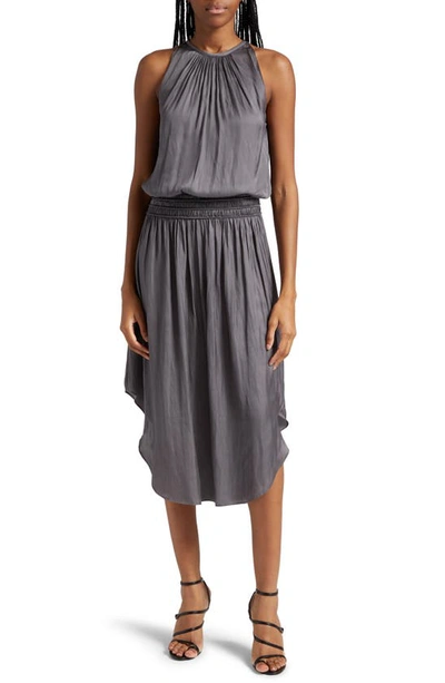 Shop Ramy Brook Audrey A-line Dress In Slate Grey