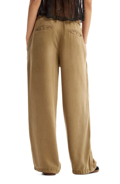 Shop Desigual Noel Cargo Pants In Khaki