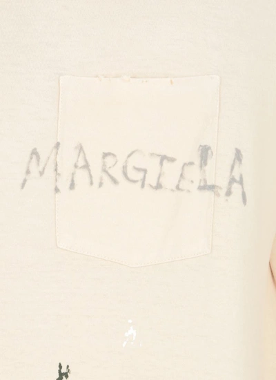 Shop Maison Margiela T-shirts And Polos Ivory