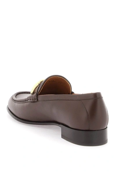 Shop Valentino Garavani Vlogo The Bold Edition Loaf In Brown