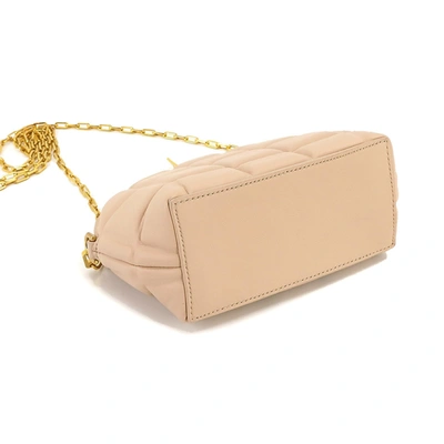 Shop Bottega Veneta -- Beige Leather Shoulder Bag ()