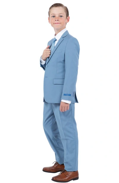 Perry Ellis Kids' Dusty Blue Five-piece Suit In Dusty Blue