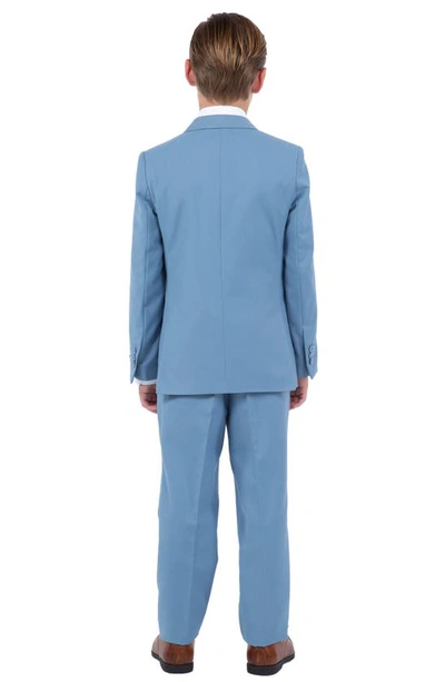 Perry Ellis Kids' Dusty Blue Five-piece Suit In Dusty Blue