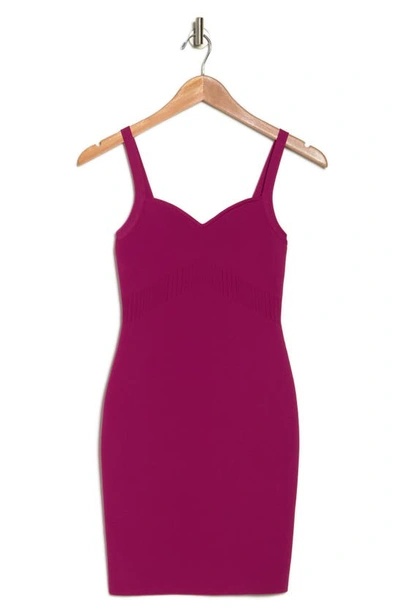 BEBE BEBE KNIT BODY-CON MINIDRESS 