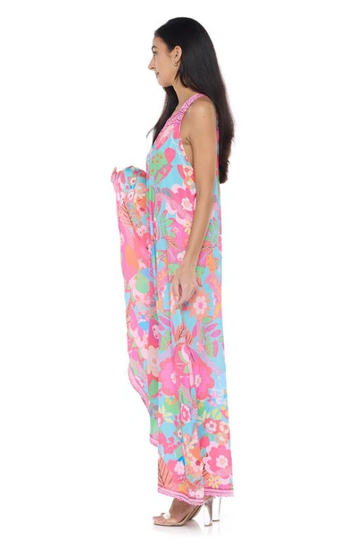 Ranee's Asymmetrical One-shoulder Neck Cover-up In Pink