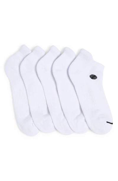 Shop Z By Zella Sport 6-pack Tab Back Socks In White