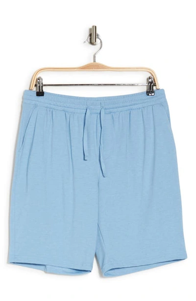 Shop Nordstrom Stretch Knit Lounge Shorts In Blue Powder