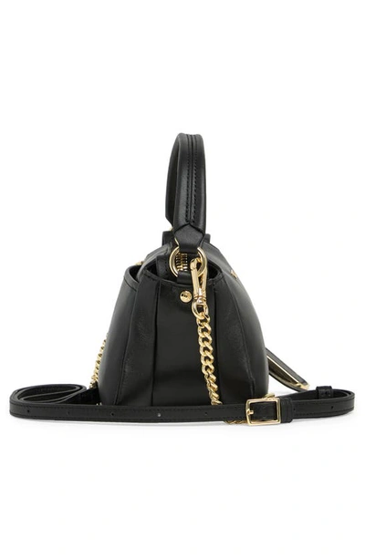 Shop Tumi Voyageur Belle Leather Micro Crossbody Bag In Black