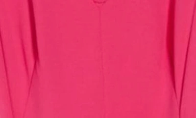 Shop Calvin Klein Ruffle V-neck Sleeveless Crop Jumpsuit In Hibiscus