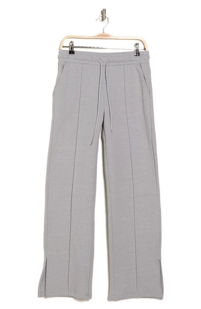 Shop Z By Zella Freestyle Fleece Open Leg Pants In Grey Light Heather