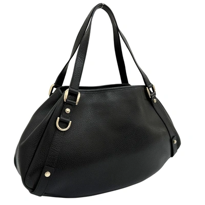 Shop Gucci Abbey Black Pony-style Calfskin Tote Bag ()