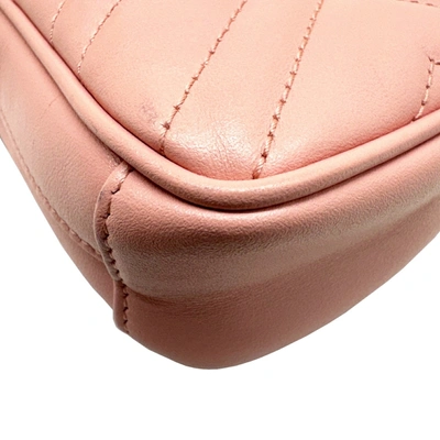 Shop Gucci Gg Marmont Pink Leather Shopper Bag ()