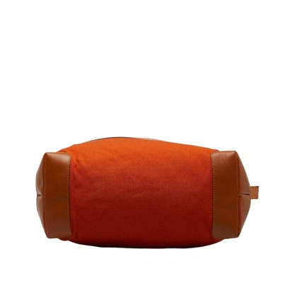 Shop Gucci Orange Canvas Shoulder Bag ()