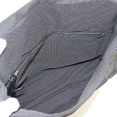 Shop Hermes Hermès Besace Pm Grey Canvas Shoulder Bag ()