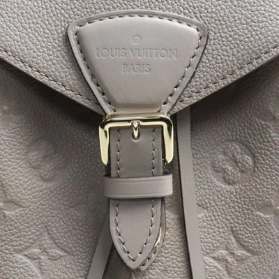 Pre-owned Louis Vuitton Montsouris Beige Canvas Backpack Bag ()