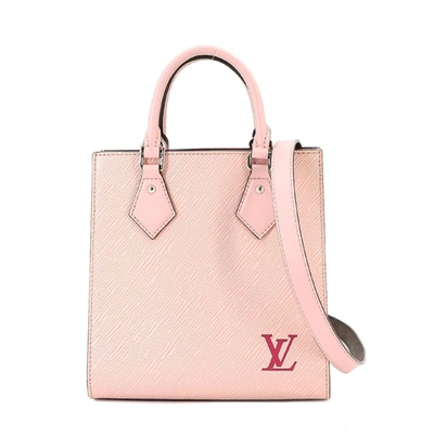 Pre-owned Louis Vuitton Sac Plat Pink Leather Tote Bag ()