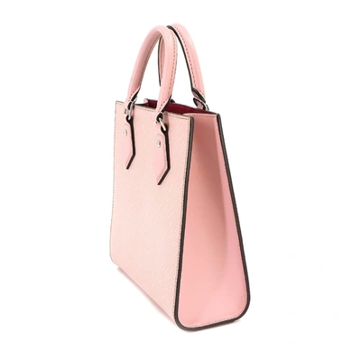 Pre-owned Louis Vuitton Sac Plat Pink Leather Tote Bag ()