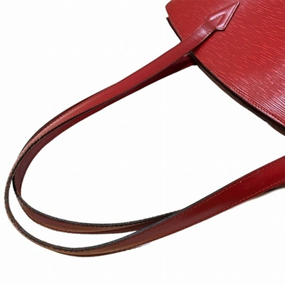 Pre-owned Louis Vuitton Saint Jacques Red Leather Tote Bag ()