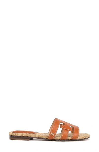 Shop Sam Edelman Bay Cutout Slide Sandal In Honey Brown