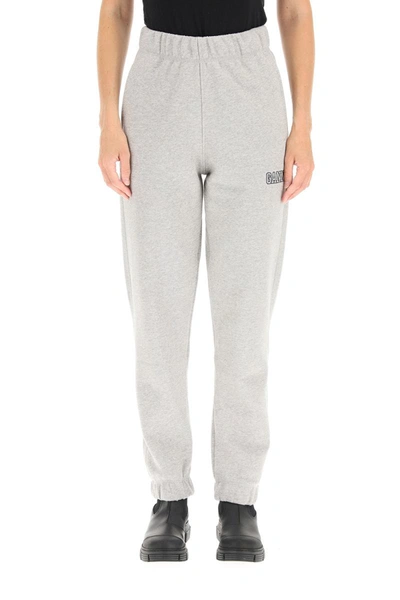 Shop Ganni Isoli Software Joggers In Grey