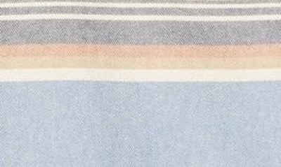 Pendleton Deacon Stripe Cotton Chambray Button-up Shirt In Raptor Peak Brown