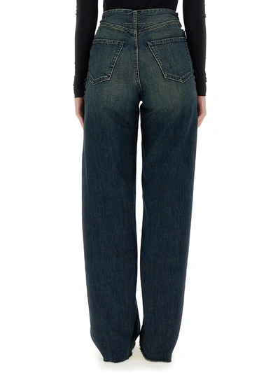 Shop Mm6 Maison Margiela Jeans 5 Pockets In Denim