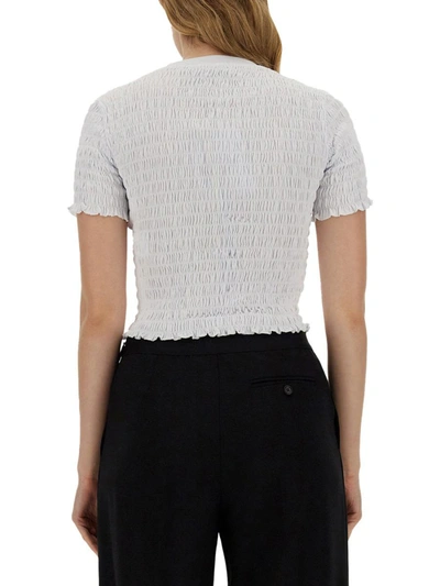 Msgm Logo T-shirt In White