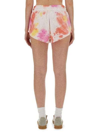 Shop Msgm Tie-dye Bermuda Shorts In Multicolour