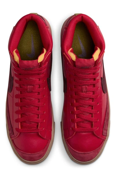 Shop Nike Blazer Mid '77 Vintage Sneaker In Gym Red/ Team Red/ Burgundy