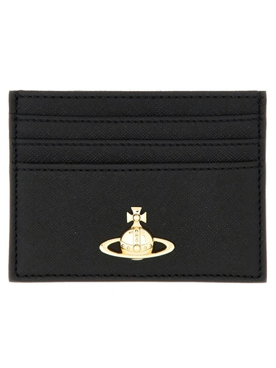 Shop Vivienne Westwood Flat Card Holder In Black