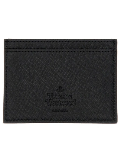 Shop Vivienne Westwood Flat Card Holder In Black
