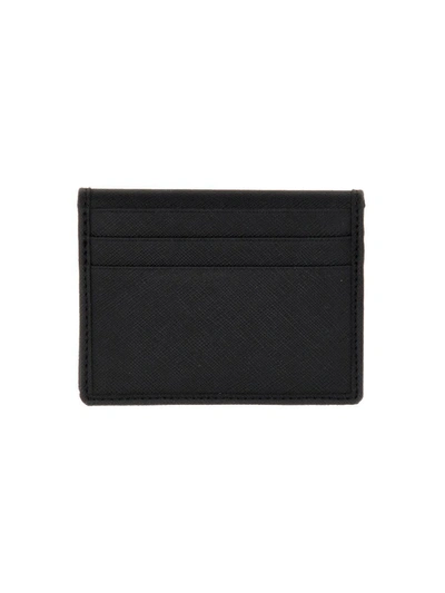 Shop Vivienne Westwood Saffiano Card Case In Black
