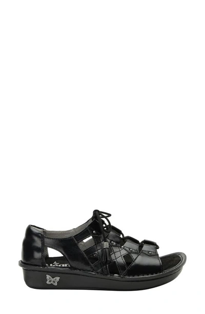 Shop Alegria By Pg Lite Valerie Wedge Sandal In Noir