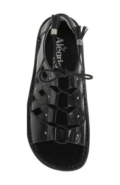 Alegria By Pg Lite Alegria Valerie Wedge Sandal In Noir