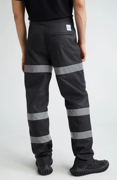 Shop Martine Rose Gender Inclusive Safety Trousers In Black/ Navy