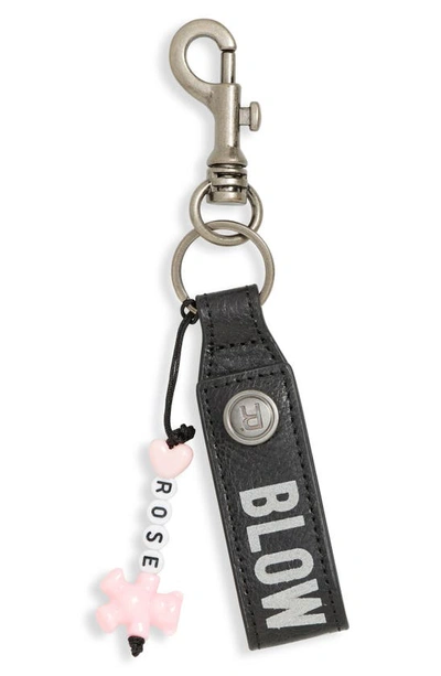 Shop Martine Rose Blow Your Mind Charm Key Chain In Black