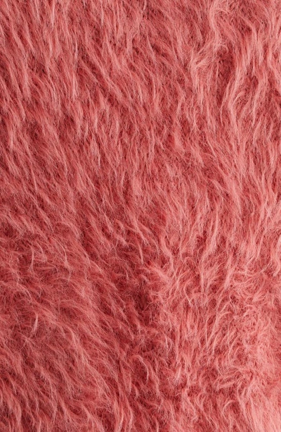 Shop Martine Rose Gender Inclusive Hairy Zip Jacket In Salmon